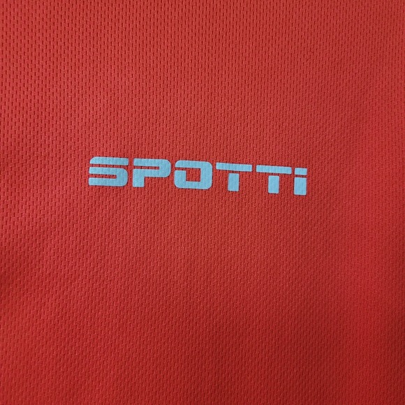 Spotti Cycling Jersey Adult XXL Red Short Sleeve 1/4 Zip Reflective Back Pockets - Picture 3 of 9